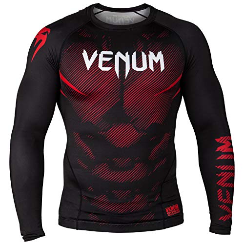 Venum Nogi 2.0 Rashguard - Long Sleeves - Black-S, Black, Small
