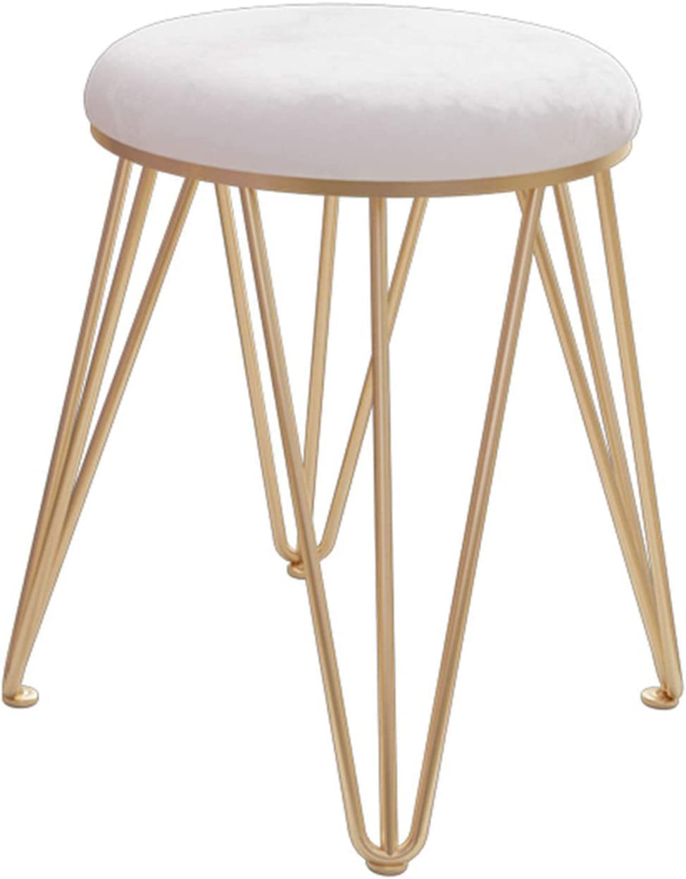 Silla de maquillaje de franela fina con estructura reforzada de 6x35x45cm