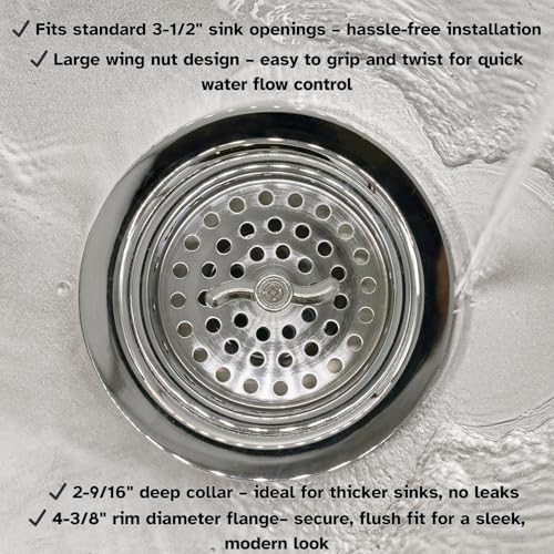 Colador para cocina estilo giratorio de 3-1/2 pulgadas Westbrass miniatura 7