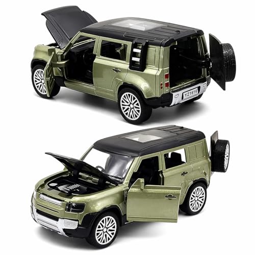 Image of Royals hub Diecast 1:36 Defender Metal Body Car Model Openable Doors, Bonnet & Boot Pull-Back Action Toy for Kids Diecast Collector Display Model (Multi Color)