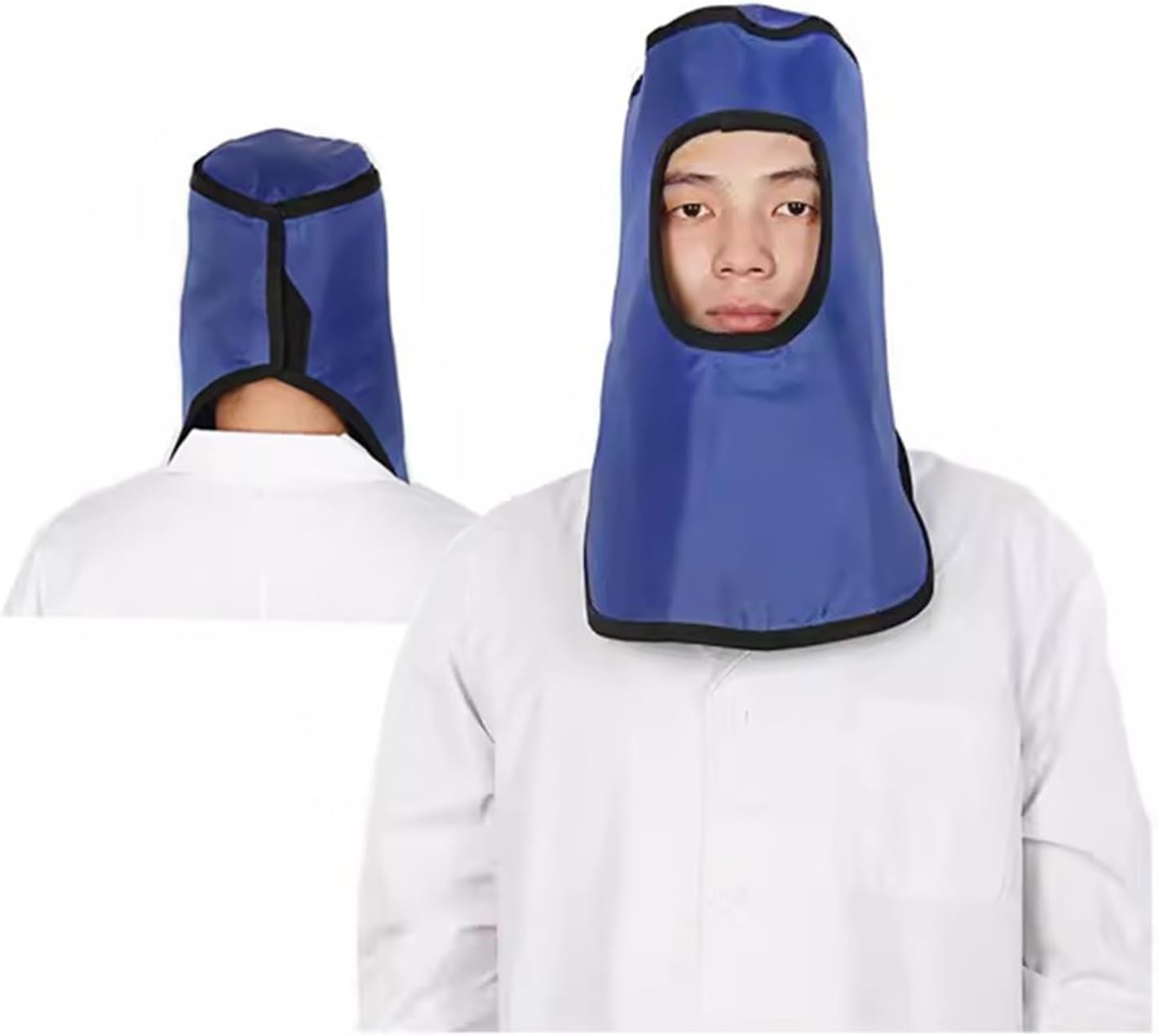 DAPANGGE X-ray Protective Lead Hat, Neck Thyroid Protective Lead Cap, Dental Lab Protective Lead Cap Head Shield Lightweight X-ray Shield for X-Ray MRI CT Radiation Protection.(0.35mmpb)