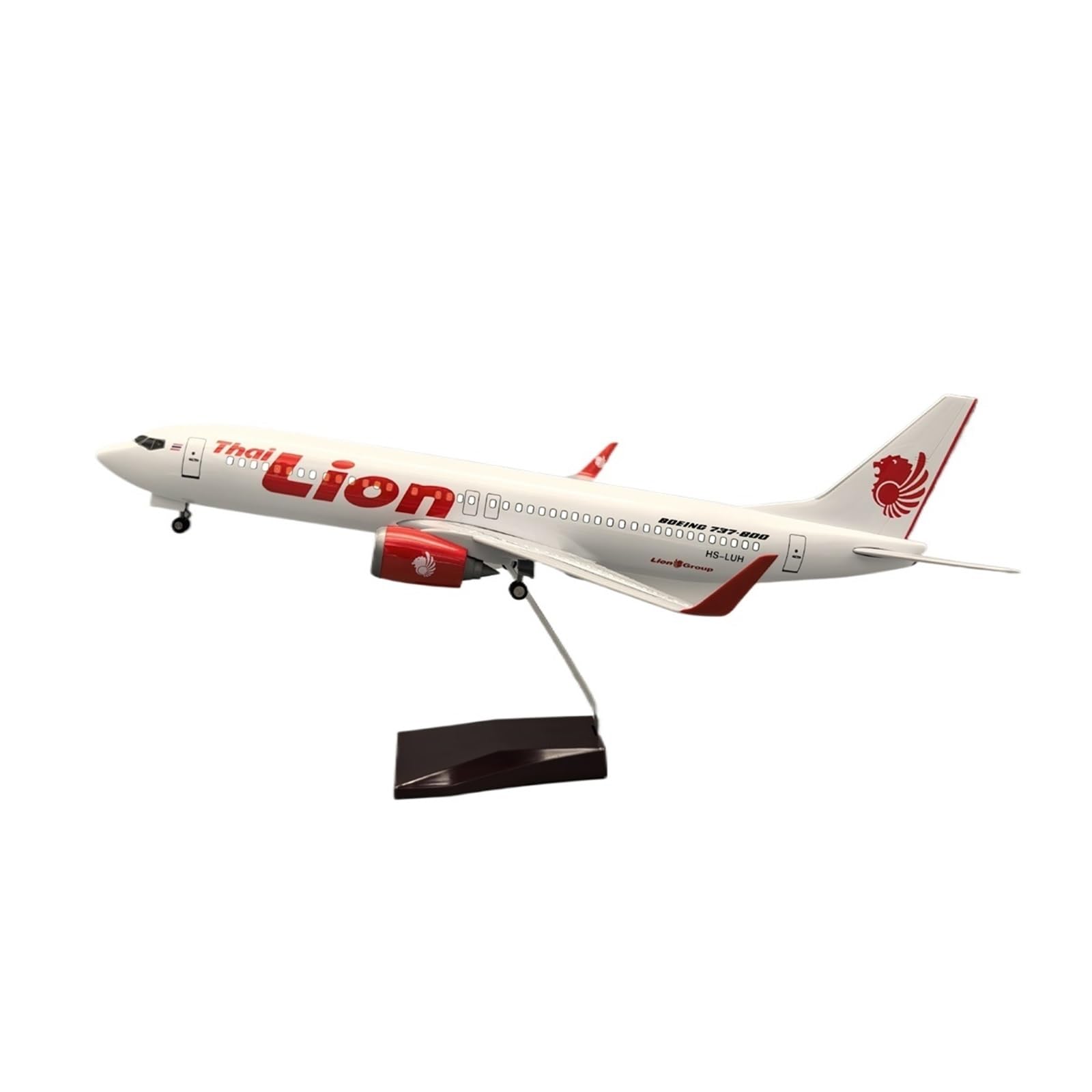 Modelo fundido a presión de 47 cm Thai Lion Air a escala 1/85 Boeing 737 para coleccionistas 8