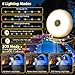 Camping String Lights, Outdoor String Lights with 8 Lighting Modes, Rechargeable String Light Camping 2 in 1, Waterproof Portable Stowable USB Camping Lights for Camping, Yard, Party Decor 32.8 ft