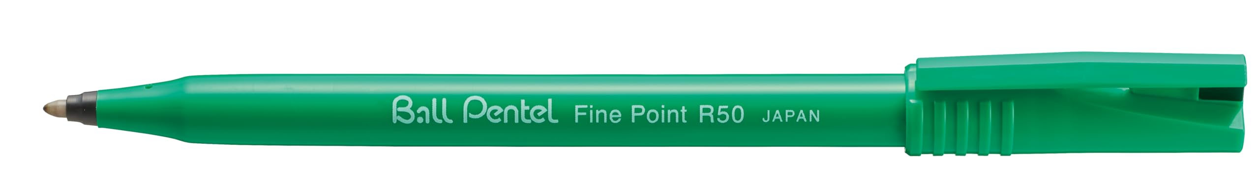 Pentel R50 Fina Rollerball Bolígrafo Paquete de 12 - Negro, 12