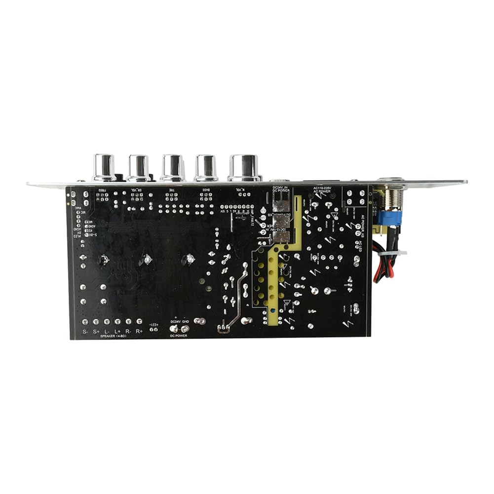 Carte Amplificatrice de Son Bluetooth D2000/D2000C, Amplificateur de Son 2.1 Canaux à Haute Puissance, Carte Amplificatrice de Son Bluetooth, Prise EU.