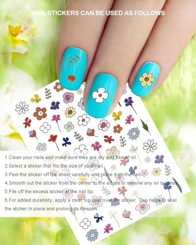 Nail Stickers for Nail Art,Self-Adhesive Colorful Nail Art Decals for Girls, Kids, Women - Nail Art Supplies for Unique Nail Designs (18) - Image 4