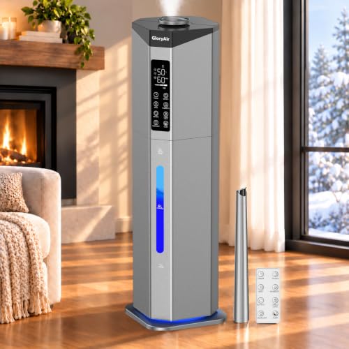 GloryAir Home Humidifier for Large Room, 2.38Gal Cool Mist Top Fill,2000ft²