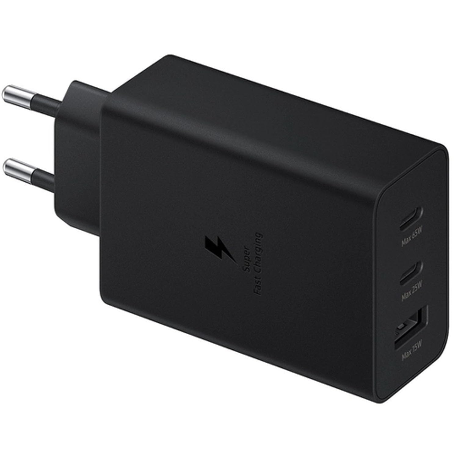 Samsung EP-T6530 Ładowarka Trójportowa Super Szybkie Ładowanie Trio (65W), Czarny