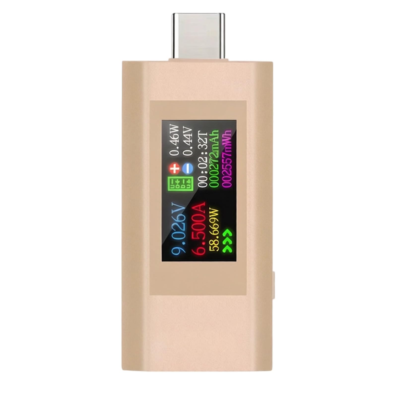 Shntig Gold Usb C Charging Detector Power Meter Voltages And Current Tester For Testing Power Consumption Of Electronic Devices Voltmeter Ammeter
