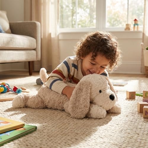 Xiyocadt Hund Kuscheltier, Plüschhund, Stofftier Hund, Stofftier Plüschtier, Plüschfigur, Geschenke für Mädchen und Jungen (42CM)