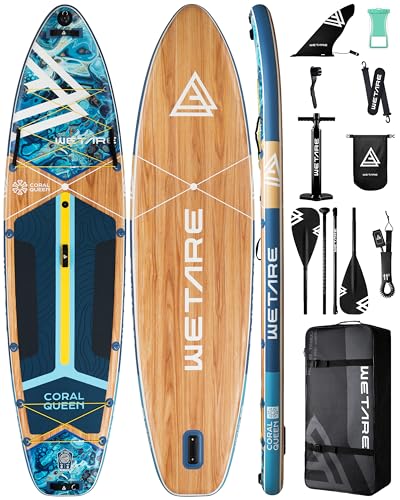 WETARE 11'6'x35' Inflatable Paddle Board, 450lbs Extra Wide Stand Up Sup Board for Adults, Blow Up...