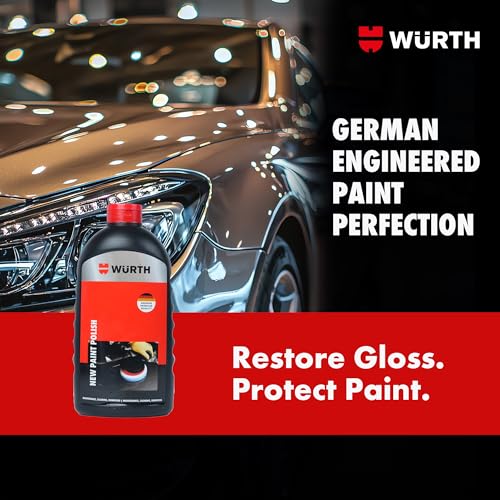 Image of Wuerth New Paint Polish - 1L | High Gloss Polish for New Uni & Metallic Paints | German Engineered | Removes Light Scratches, Tar & Contaminants | Long-Lasting Protection