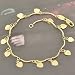SeaISee  Lovely Womens Wristband 14K Real Gold Filled Heart Lot Chain Link Bracelet