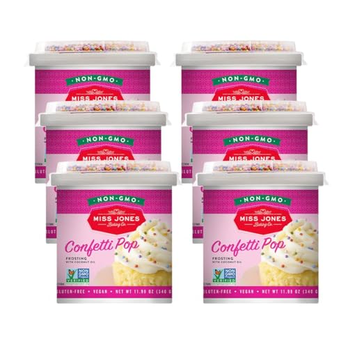 Miss Jones Baking 90% Organic Birthday Buttercream Frosting,...