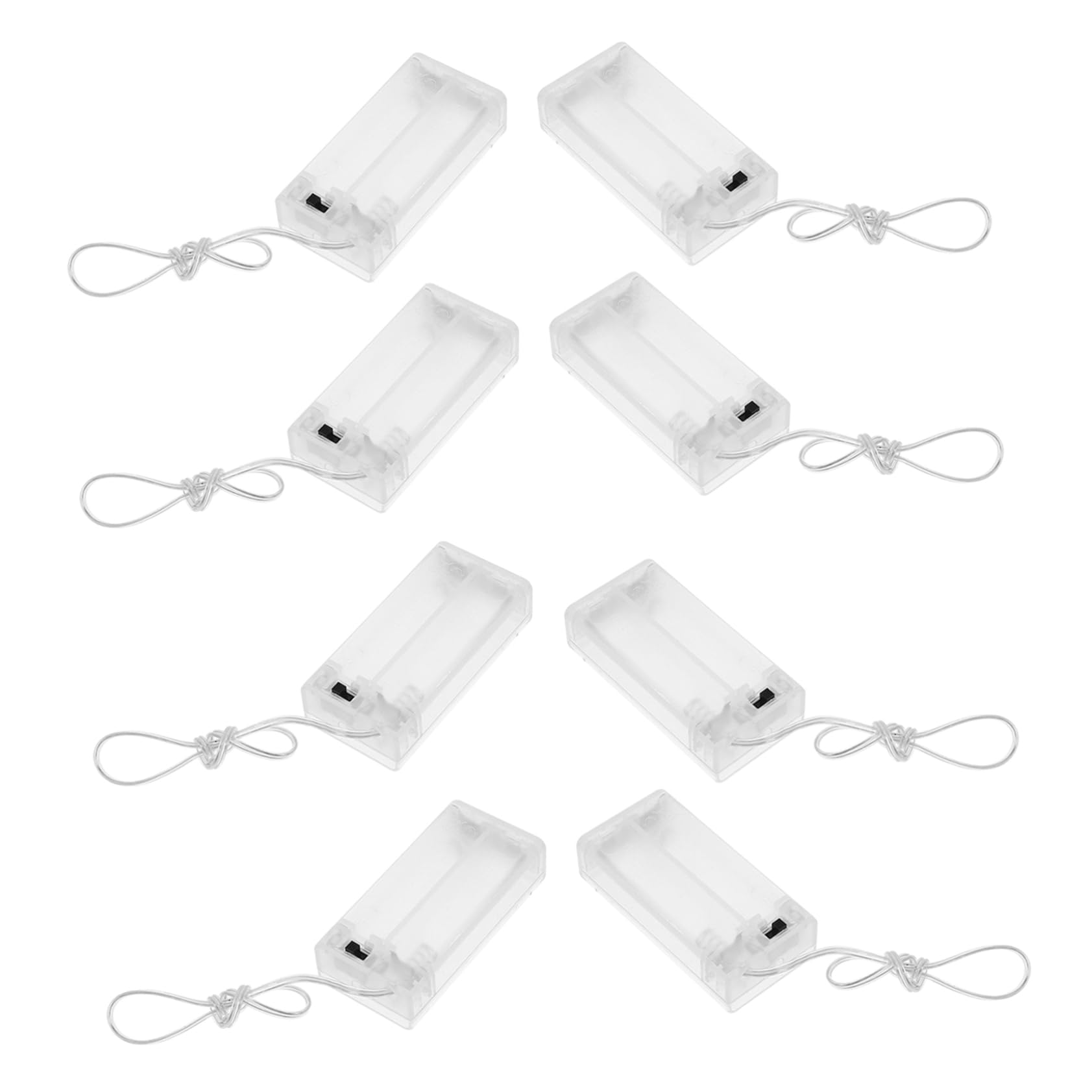 BESPORTBLE 4 Sätze Lichterketten-batteriekasten Batteriegehäuse Aus Kunststoff Leerer Batteriehalter Aa-batteriegehäuse Batteriefach Praktischer Batteriehalter Transparent Abs 10 Stück * 4