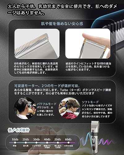 Rilobi ヘアーカッター 電動バリカン の商品画像 4
