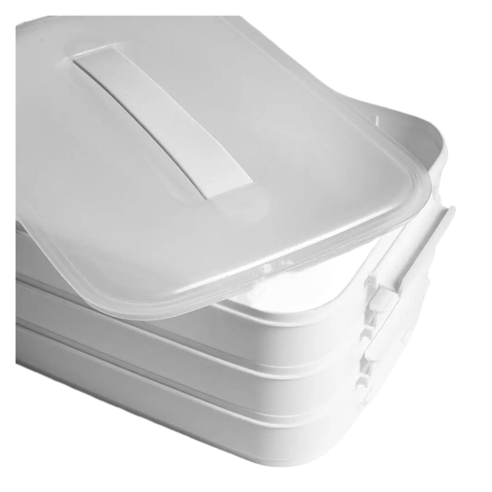 3-Layer Stackable Refrigerator Storage Box Plastic Crisper Container