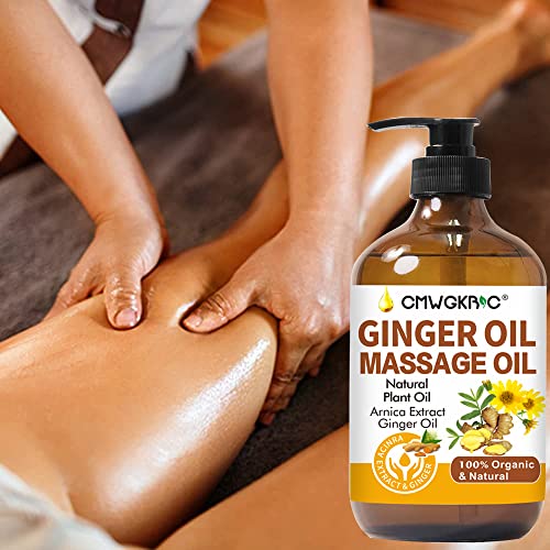 2 Pack Ginger Oil Lymphatic Drainage Massage,Belly Drainage Ginger Oil-Warming Tired Sore Muscle Ginger Massage Oils With Natural Arnica Extract,Grapeseed Oil,Vitamin E Massage Oil for Massage Therapy - Thumbnail 7