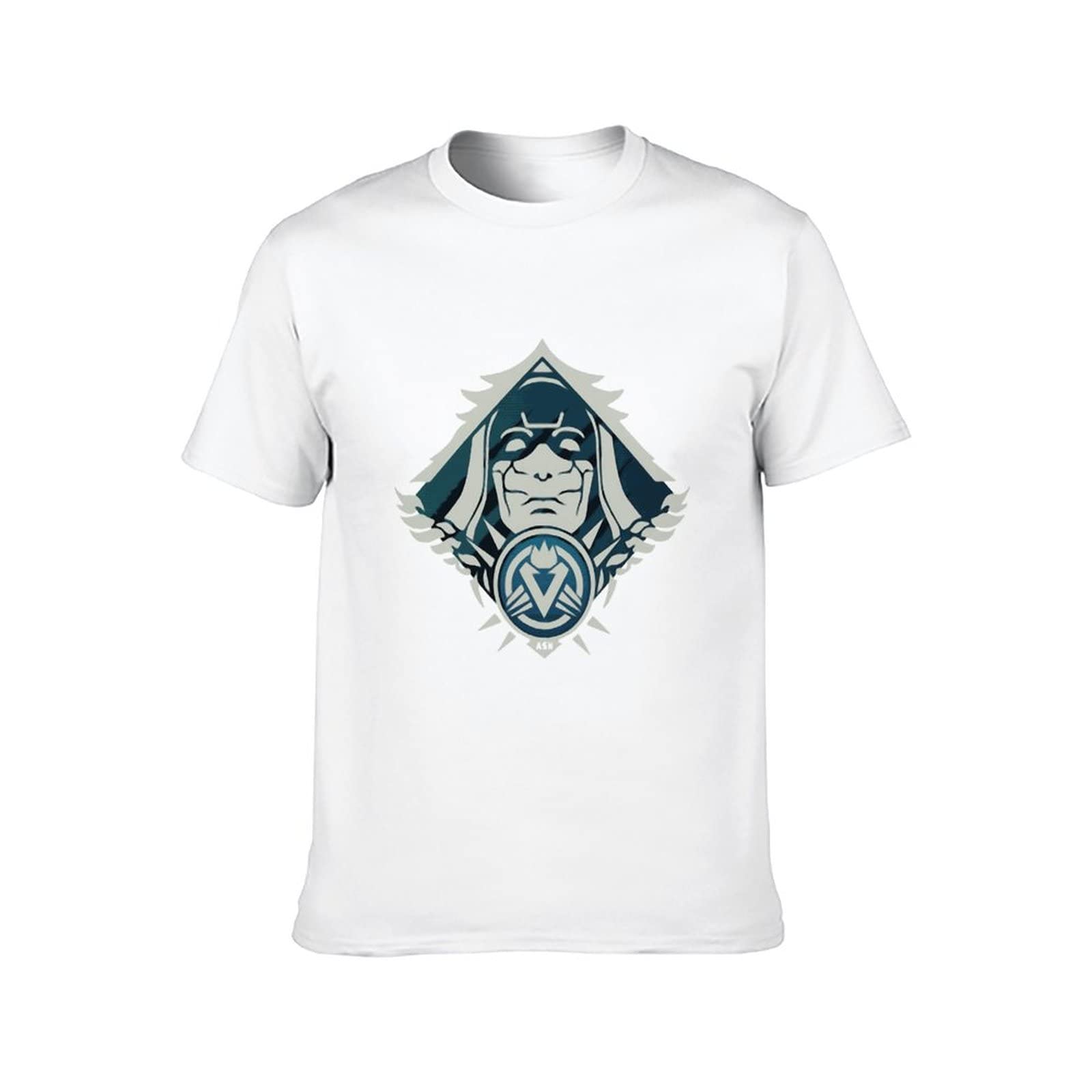 Airkungfu T-shirt da uomo in cotone con lettore VR TV e videogiochi, idea regalo, Bianco-stile-23, L