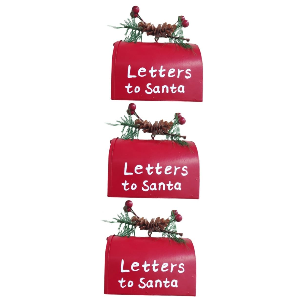 UKCOCO 3piezas Adorno Colgante De Navidad Para Buzón y Árbol Decoración Festiva Para Hogar y Exterior Diseño Creativo y Detalles Delicados