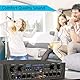 Pyle PTA44BT Karaoke-Bluetooth-Verstärker, kabellos, 4-Kanal-Stereo-Audio-Heimkino-Lautsprecher, Sound-Leistungsempfänger mit AUX-IN, UKW, Cinch-Subwoofer-Lautsprecher, Ausgang, USB, Mikrofon in mit