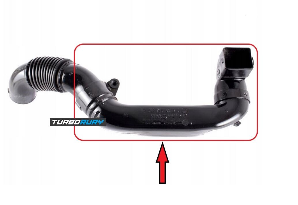 Tuyau du Filtre à Air Remplacement - Compatible avec CITROEN BERLINGO C2 C3 PEUGEOT 206 307 308 1.6 HDI - Numéro OE 1434.C1 1434.43 9656673480 - Fabriqué en Gomme NBR-CR/de Silicone