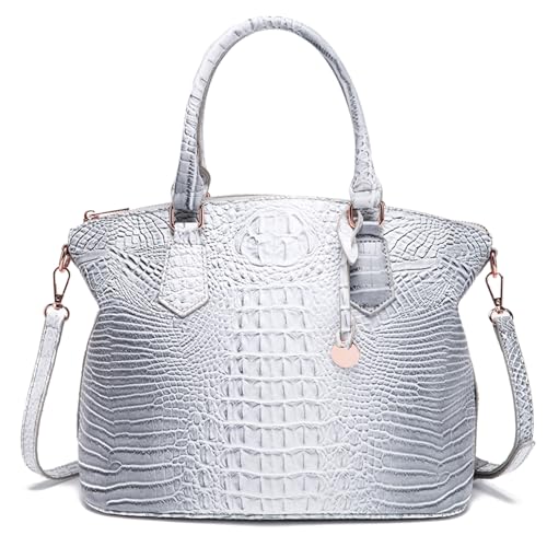 Image of Makcr Joacbv Women Purse Satchel Bag Long Crossbody Classy Tote Bag Top Handle Vegan Leather Ladies Handbags Embossed Pattern