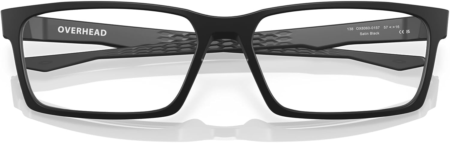 Oakley mens Ox8060 Overhead Rectangular Prescription Eyewear Frames