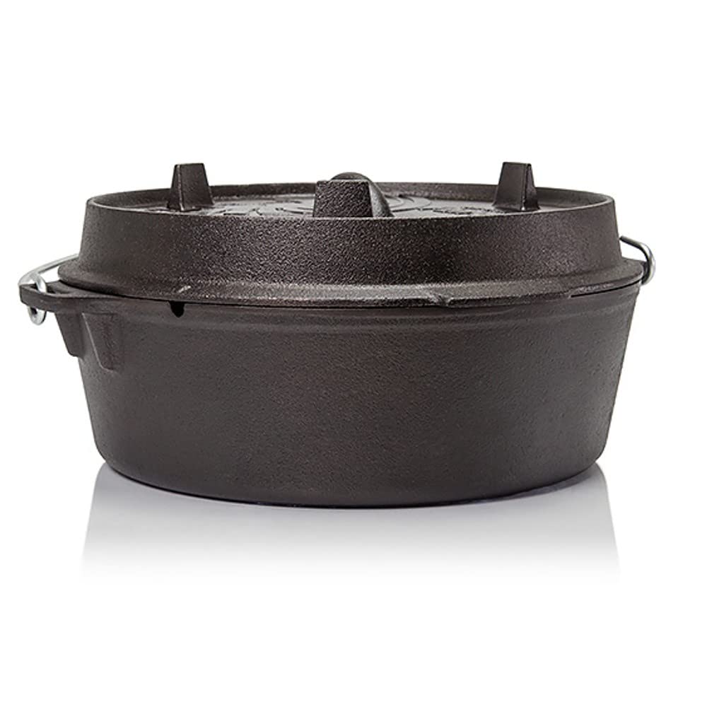 Petromax ft18 Cocotte en Fonte (Dutch Oven) (Fond Plat)