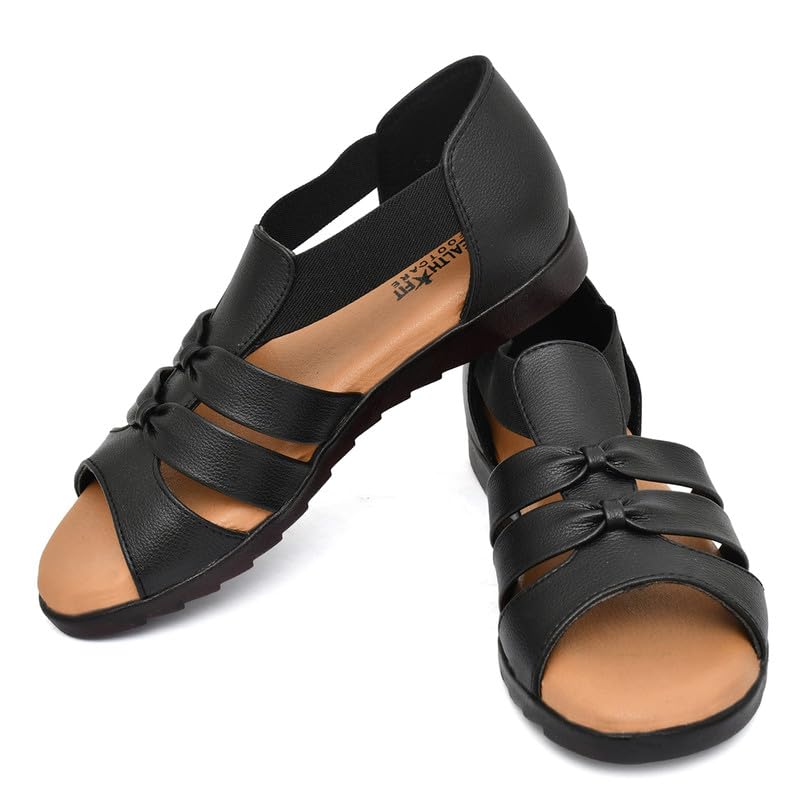 Image of HEALTH FIT Extra Soft Ortho Care Sandals Orthopaedic & Diabetic Daily Use Women's Sandal /Casual Sandal Chappals for Ladies & Girl's 1102