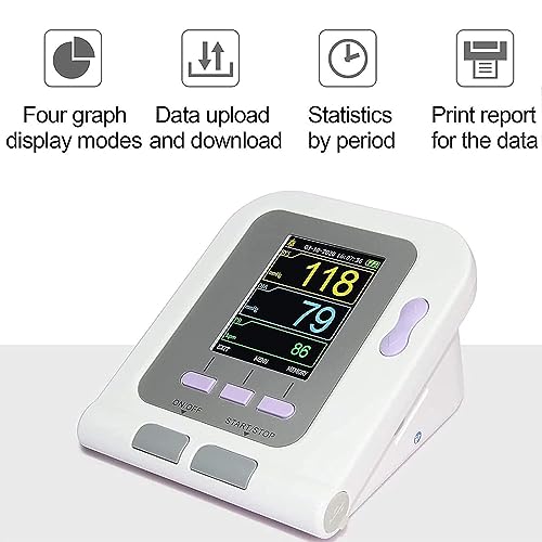 Cyfrowy weterynaryjny ciśnieniomierz, automatyczny pomiar elektroniczny sphygmomanom z 3 mankietami, stacjonarny sprzęt weterynaryjny do pielęgnacji psów / kotów / zwierząt domowych