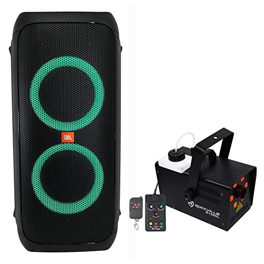 JBL Partybox 310 Portable Rechargeable Bluetooth Party Speaker+LED Fog Machine
