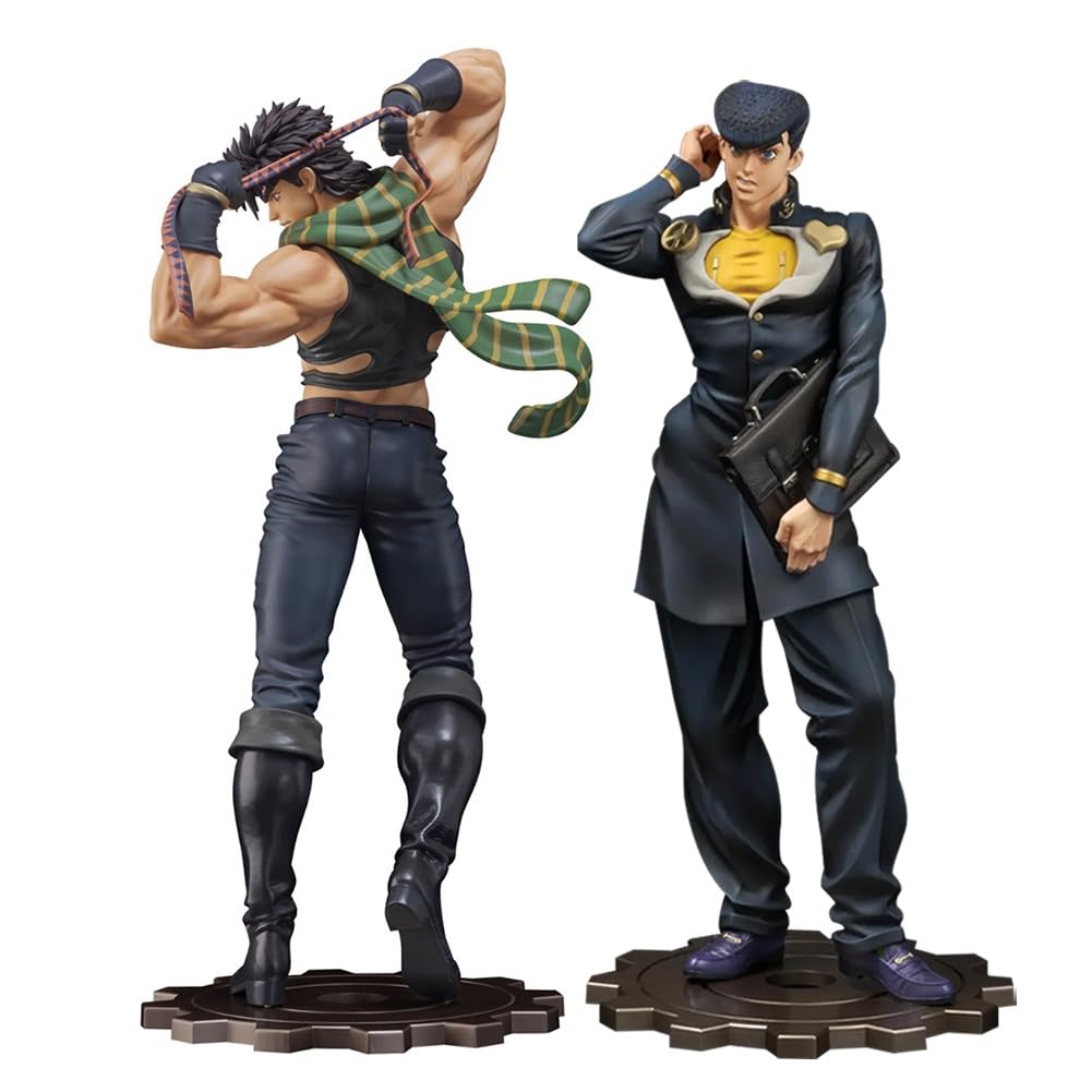 2pcs Higashikata Josuke Action Figure Joseph Joestar Super Action Statue