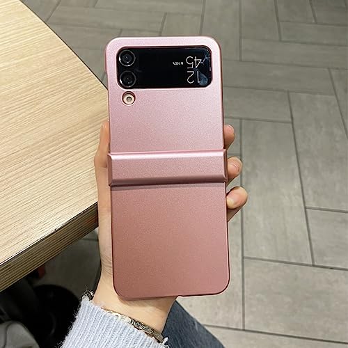 Coque Samsung Galaxy Z Flip 3 protection rigide rose 3 pièces peinture au pistolet