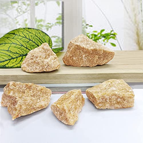 Image of Citrine Crystal Raw for Meditation & Reiki (250 Gm) | Natural Gemstone for Abundance & Prosperity | Decorative Crystal Showpieces for Vastu Home Decor & Office Desk Decoration (2-4 Pcs)