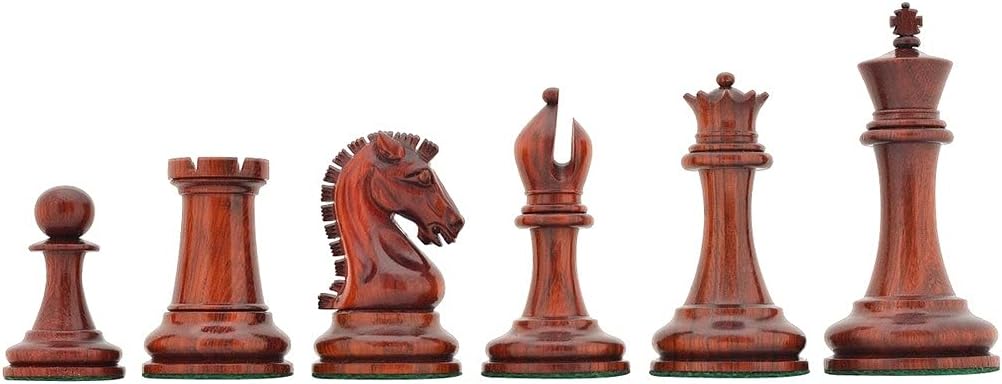The Sinquefield Cup 2017 Reproduced Original Chess Pieces in Bud Rosewood & Boxwood - 3.75" King
