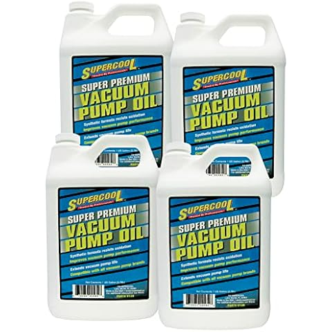 TSI Supercool V128-4CP Super Premium Synthetic Vacuum Pump Oil - 1 Gallon, 4 Pack Cover
