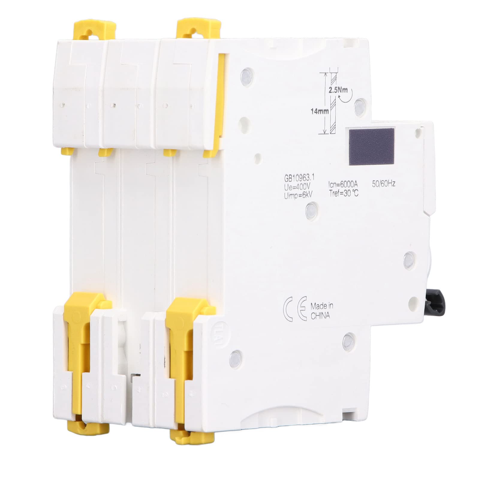 Interrupteur de protection basse tension 400V avec clip de verrouillage bistable robuste