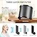 Aokeo Pop Filter, [Upgraded Three Layers] Metal Mesh & Foam & Etamine Layer Microphone Windscreen Cover Handheld Mic Shield Mask,Microphone Accessories for Vocal Recording,YouTube Videos,Streaming
