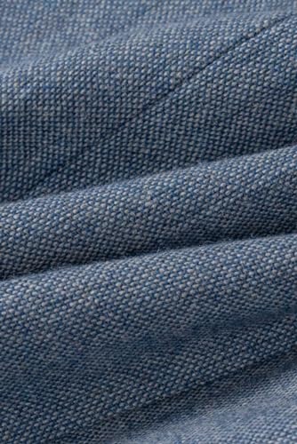 Mens Tweed Slim Fit Suit Jacket Vest Pants Light Blue Wedding Business Formal Sold Separately Set4