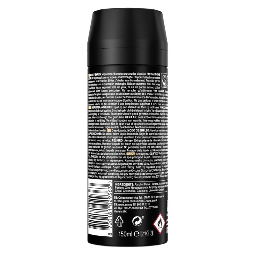 Miniatura 3 de Axe Desodorante Bodyspray Dark Temptation 150ml, 3 Unidades