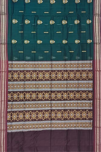 Image of Sambalpuri Cotton Saree of Odisha Ikkat Orissa Traditional Handloom Sari | Bomkai | Pata | Nuapatana | sambalpuri saree | khandua patta sare | without Blouse JH923