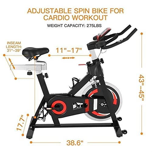 Image of Exercise Bike Bicycles Cycling Stationary Exercise Bike For Home Gym Carbon Steel Unisex Men And Women Indoor Sunny Health Fitness