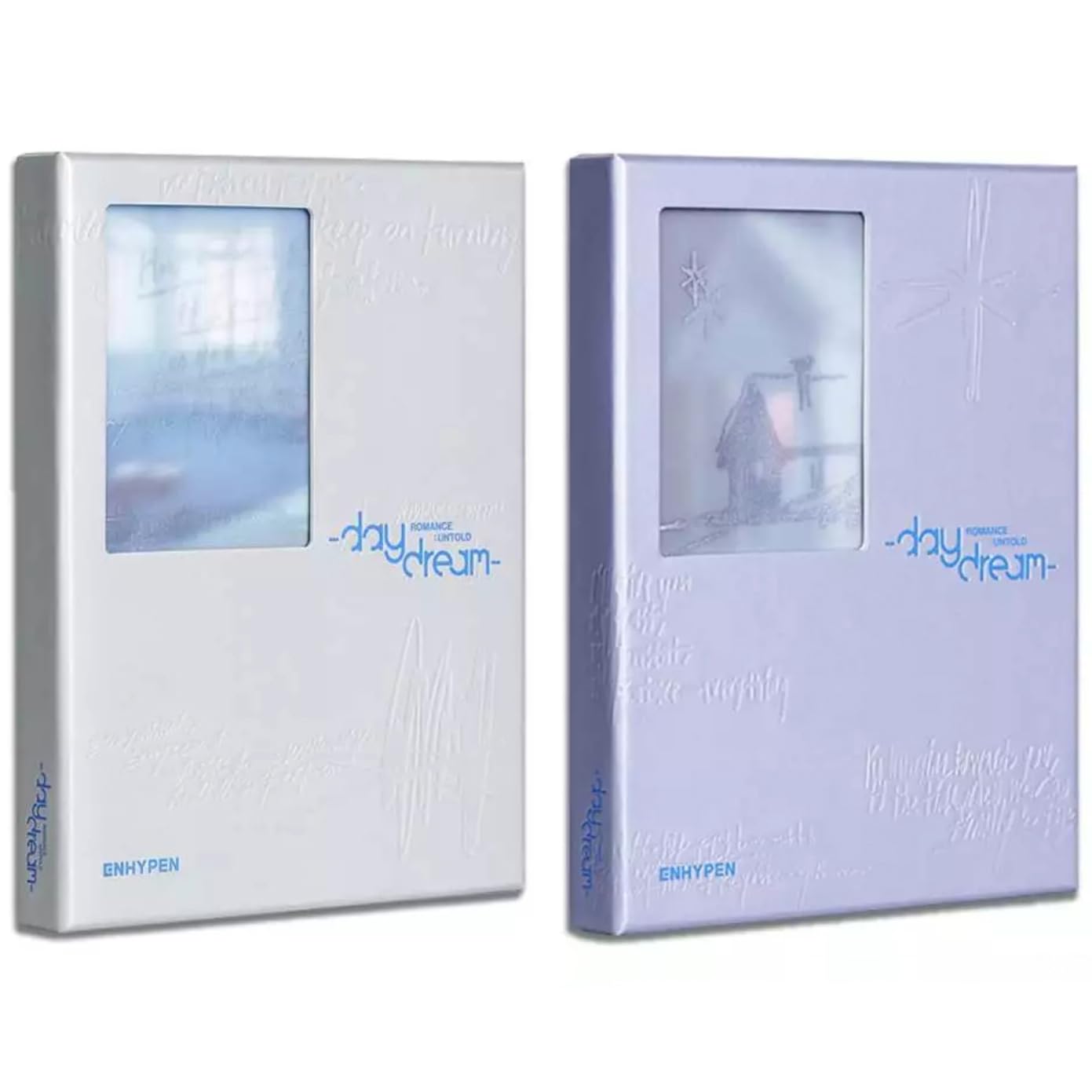 ENHYPEN Romance Untold Daydream l'album reconditionné d'exception Blue Noon White Midnight