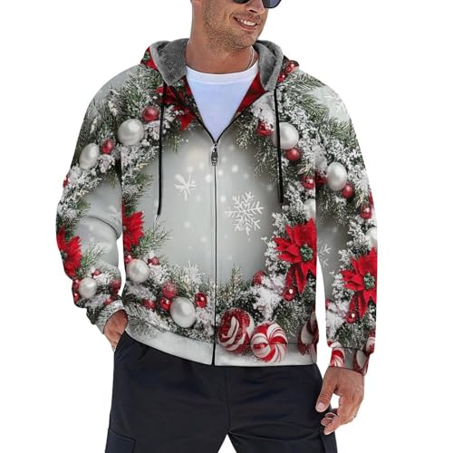Sweat à capuche zippé homme contre le froid avec manches longues