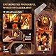 Lycidae DIY Magical World Book Nook Kit & Dollhouse Craft Kits für Erwachsene DIY Miniature House mit Licht, 3D Puzzle Buchstützen aus Holz, Kreative Geschenkdekoration für Erwachsene ab 14+