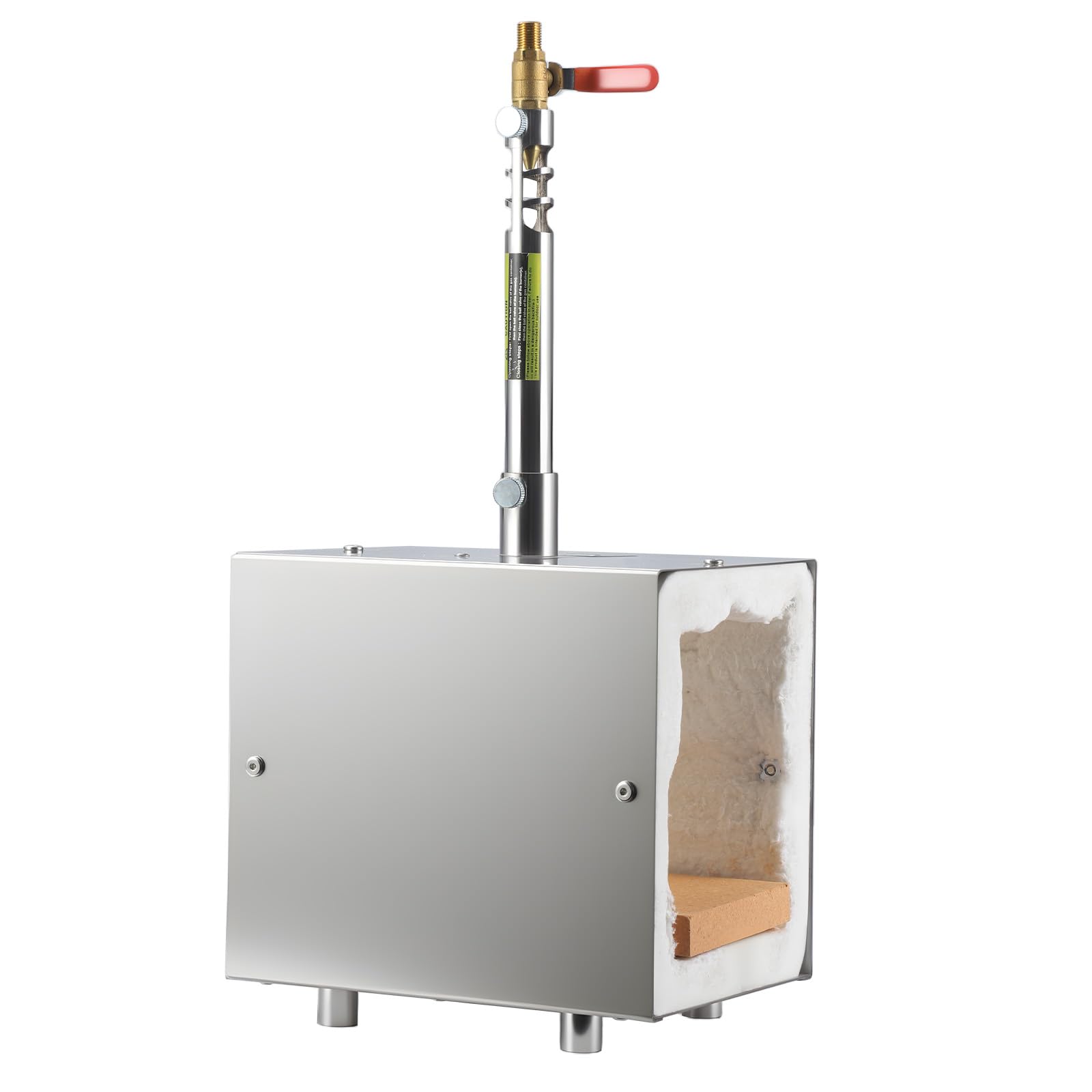 VEVOR Forja de propano portátil, 1 quemador 1427 ℃ para forja de metales, equipo de forja de gas de acero inoxidable, forma cuadrada, para cerrajeros y maniscalcos, elaboración de herramientas