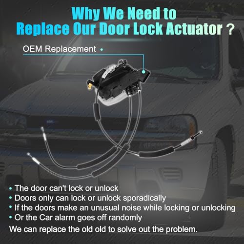 Image of uxcell Front Left Side Door Latch Lock Actuator Motor with Cable for Nissan Sentra 2007-2012