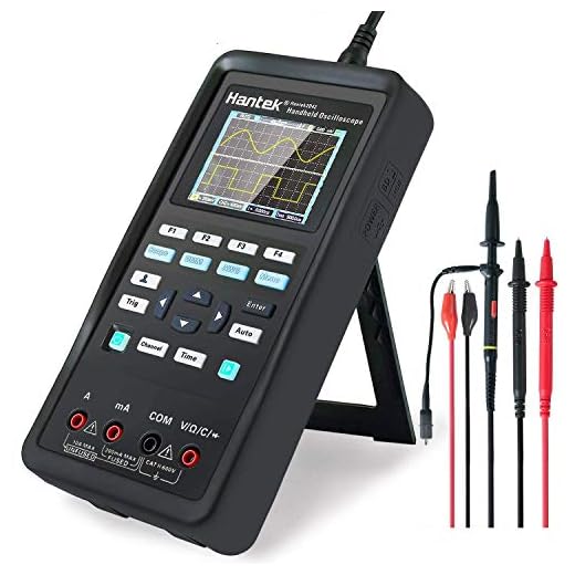 Digital Oscilloscope Kit, 3 in 1 Universal Test Instrument, Oscilloscope + Waveform Generator + Multimeter, Large Capacity Lithium Battery (40 MHz + 2CH + DMM + AFG)