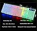 immagine 5LexonElec UK T8 Layout Gaming Tastiera e mouse Imposta Rainbow retroilluminato Tastiera da gioco USB ergonomica + 2400 DPI 6 pulsanti Optical Rainbow LED Mouse da gioco USB + Mouse pad da gioco GRATIS
